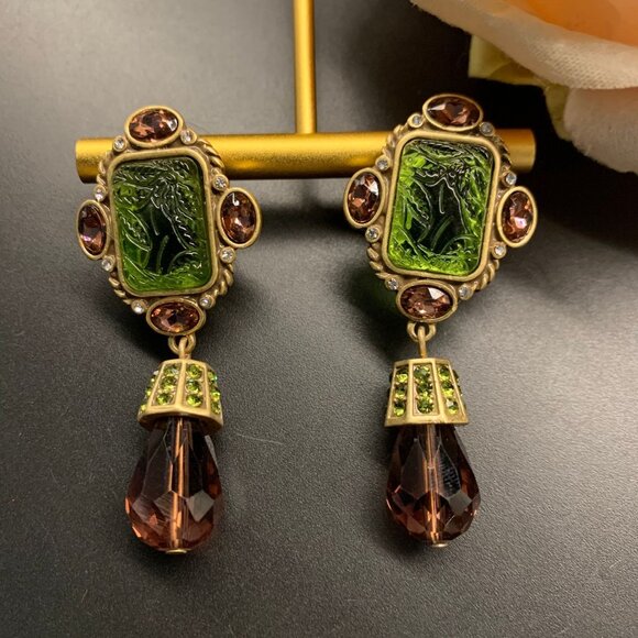 Vintage/Retro Earrings Geometric shapes - Picture 4 of 5